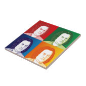 Johann Sebastian Bach im Cartoon Stil Fliese (Seite)