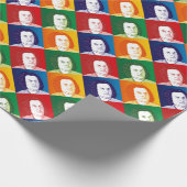 Johann Sebastian Bach im Cartoon Stil Geschenkpapier (Ecke)