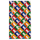 Johann Sebastian Bach im Cartoon Stil Kleine Geschenktüte (Rückseite)