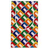 Johann Sebastian Bach im Cartoon Stil Kleine Geschenktüte (Vorderseite)