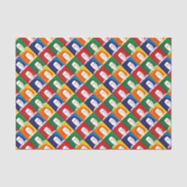 Johann Sebastian Bach im Cartoon Stil Seidenpapier