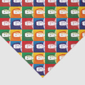 Johann Sebastian Bach im Cartoon Stil Seidenpapier (Ausschnitt)