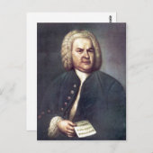 Johann Sebastian Bach im Jahre 1746, mit R?tselkan Postkarte (Vorne/Hinten)