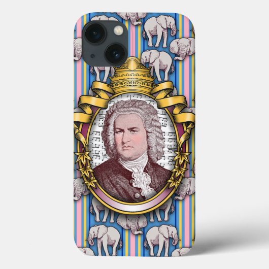 Johann Sebastian Bach iPhone Case (Rückseite)