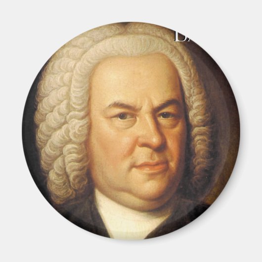Johann Sebastian Bach Items Magnet (Vorne)
