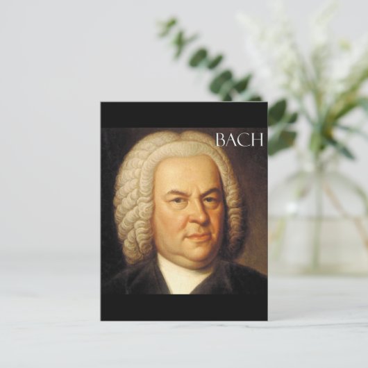 Johann Sebastian Bach Items Postkarte (Stehend Vorderseite)