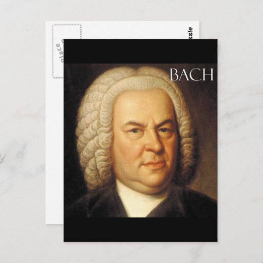Johann Sebastian Bach Items Postkarte (Vorne/Hinten)