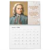 Johann Sebastian Bach Kalender + Zitate/Tributes (Jan 2026)
