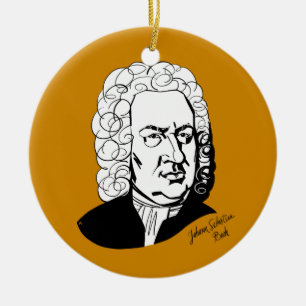Johann Sebastian Bach Keramik Ornament