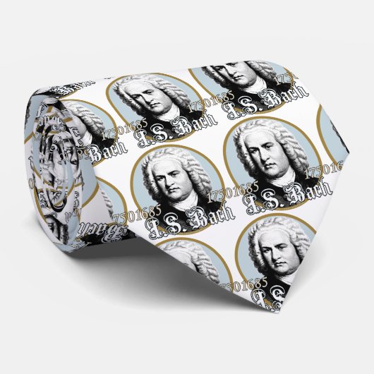 Johann Sebastian Bach Krawatte (Gerollt)