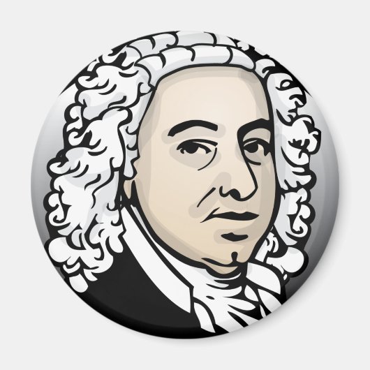 Johann Sebastian Bach Magnet (Vorne)
