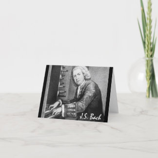 Johann Sebastian Bach-Material Feiertagskarte