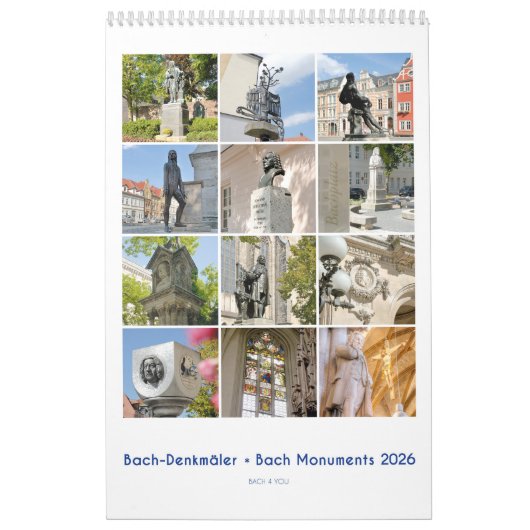 Johann Sebastian Bach Monument, 2026 Kalender (Titelbild)