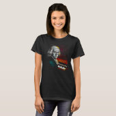 Johann Sebastian Bach Music Pianist T-Shirt (Vorne ganz)
