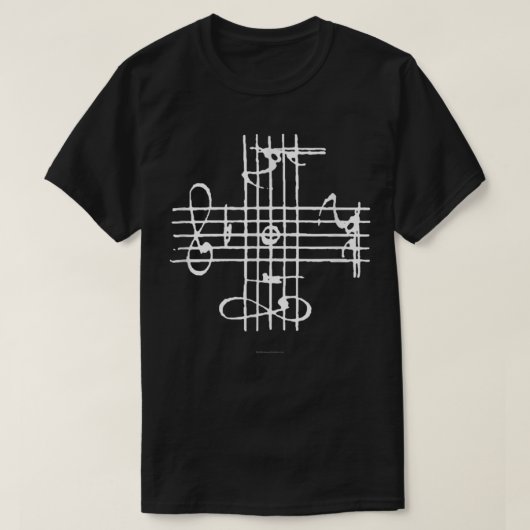 Johann Sebastian Bach Musical Signature Notation T-Shirt (Design vorne)