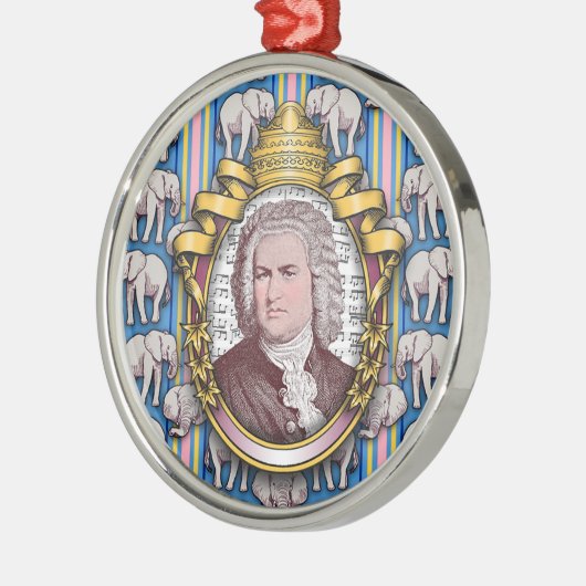 Johann Sebastian BACH Ornament Aus Metall (Links)