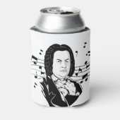 Johann Sebastian Bach Portrait and Bust with Notes Dosenkühler (Kanne Rückseite)