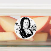 Johann Sebastian Bach Portrait and Bust with Notes Etiketten (Befestigt)
