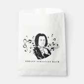 Johann Sebastian Bach Portrait and Bust with Notes Geschenktütchen (Vorderseite)