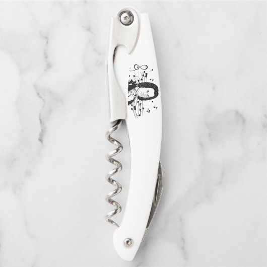 Johann Sebastian Bach Portrait and Bust with Notes Kellnermesser (Vorderseite)