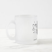 Johann Sebastian Bach Portrait and Bust with Notes Mattglastasse (Links)