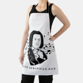 Johann Sebastian Bach Portrait and Bust with Notes Schürze (InSitu)