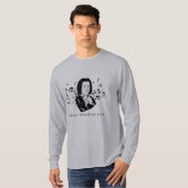 Johann Sebastian Bach Portrait and Bust with Notes T-Shirt (Vorne ganz)