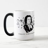 Johann Sebastian Bach Portrait and Bust with Notes Verwandlungstasse (Links)