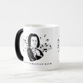 Johann Sebastian Bach Portrait and Bust with Notes Verwandlungstasse (Vorderseite Links)