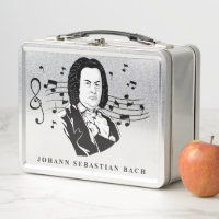 Johann Sebastian Bach Portrait / Büste mit Anmerku
