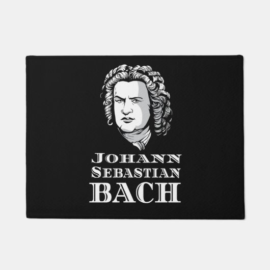 Johann Sebastian Bach Portrait Fußmatte (Vorderseite)