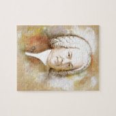 Johann Sebastian Bach Portrait in beige Puzzle (Horizontal)