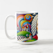 Johann Sebastian Bach: Portrait in einem modernen  Kaffeetasse (Links)