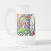 Johann Sebastian Bach: Portrait in einem modernen Mattglas Bierglas (Links)