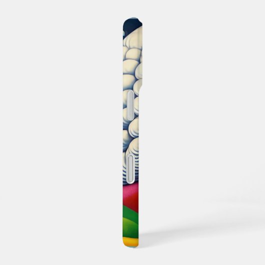 Johann Sebastian Bach Portrait iPhone 16 Hülle (Rechte Seite)