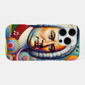 Johann Sebastian Bach Portrait iPhone Hülle (Rückseite (Horizontal))