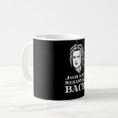 Johann Sebastian Bach Portrait Kaffeetasse (Vorderseite Links)
