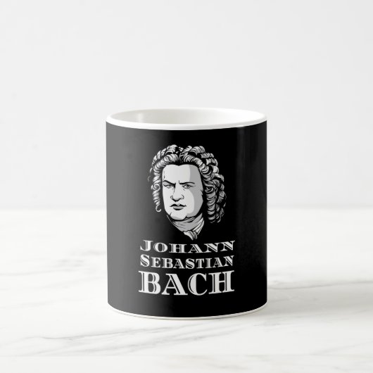 Johann Sebastian Bach Portrait Kaffeetasse (Mittel)