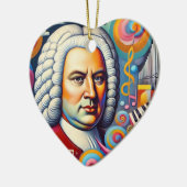 Johann Sebastian Bach Portrait Keramik Ornament (Links)
