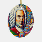 Johann Sebastian Bach Portrait Keramik Ornament (Rechts)