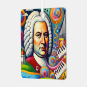 Johann Sebastian Bach Portrait Ornament Aus Metall (Vorderseite links)