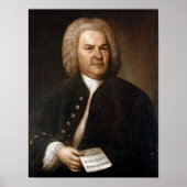 Johann Sebastian Bach Portrait Poster (Vorne)