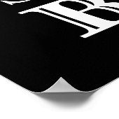 Johann Sebastian Bach Portrait Poster (Ecke)