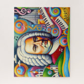 Johann Sebastian Bach Portrait Puzzle (Vertikal)
