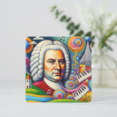 Johann Sebastian Bach Portrait Save The Date (Stehend Vorderseite)