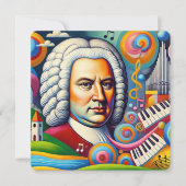 Johann Sebastian Bach Portrait Save The Date (Vorderseite)