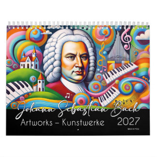 Johann Sebastian Bach Portraits: Artworks 2026 Kalender