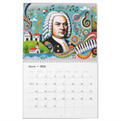 Johann Sebastian Bach Portraits: Kunstwerke Kalender (Mär 2026)