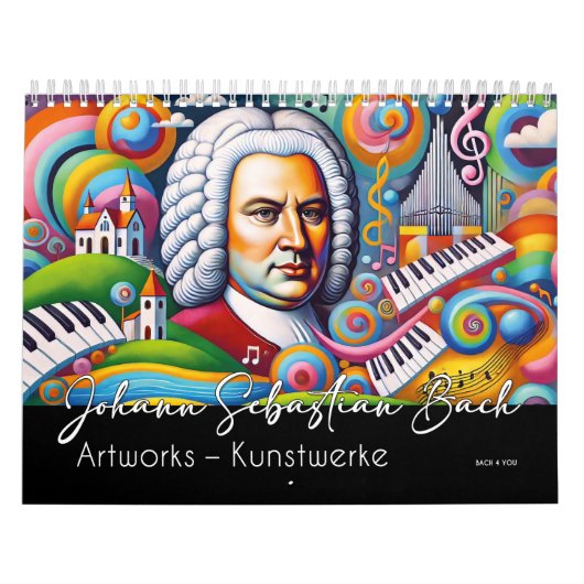 Johann Sebastian Bach Portraits: Kunstwerke Kalender (Titelbild)