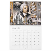 Johann Sebastian Bach Portraits: Kunstwerke Kalender (Jan 2026)